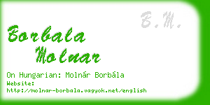 borbala molnar business card
